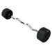 Troy Barbell TZB-R 12-Sided Solid Rubber Curl Barbell 110 lb