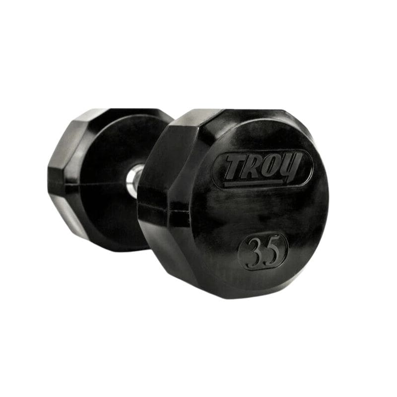TROY TSD R 12 Sided Rubber Encased Dumbbells Dumbbells Direct
