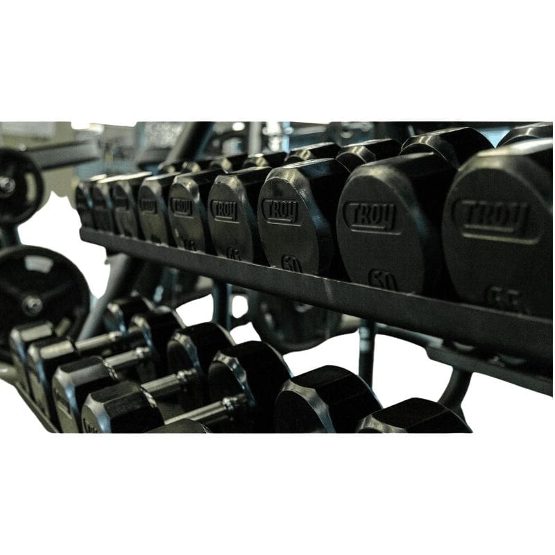 TSD-R Troy 12-Sided Rubber Encased Dumbbells