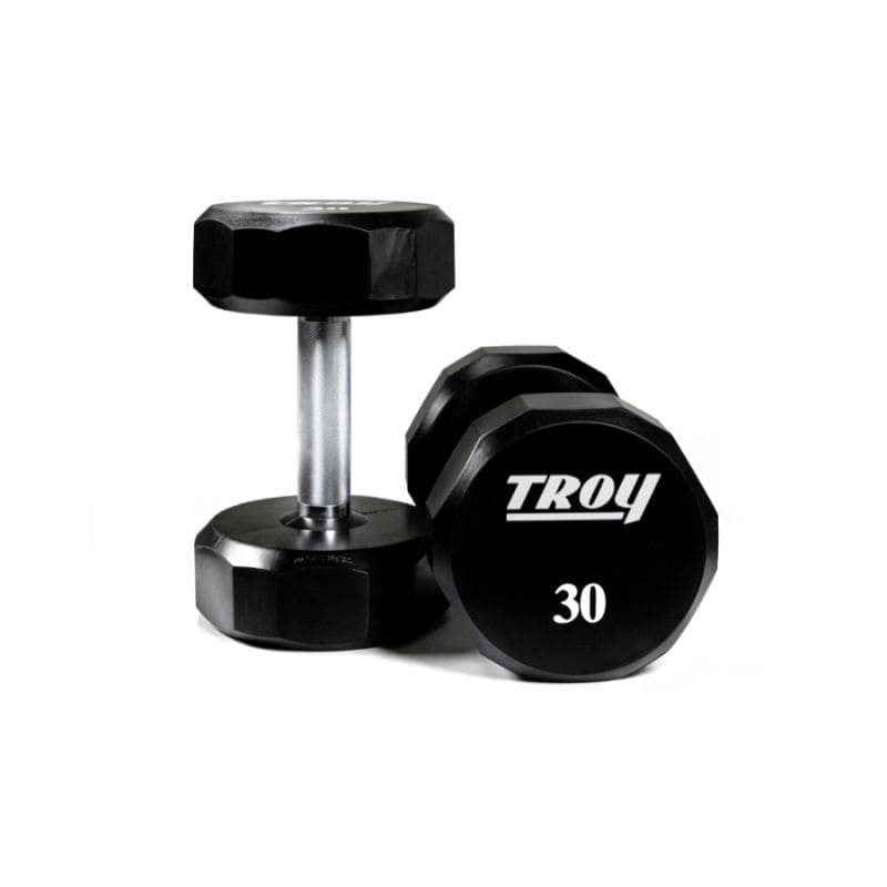 TSD-U Troy 12-Sided Urethane Encased Dumbbell 30lb Pair