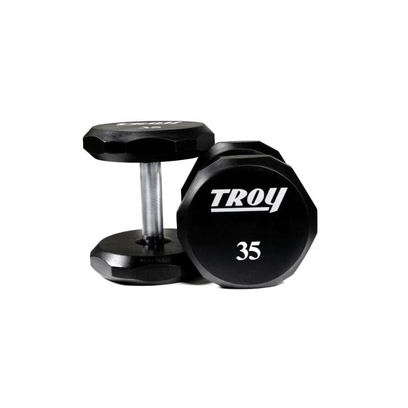 TSD-U Troy 12-Sided Urethane Encased Dumbbell 35lb Pair