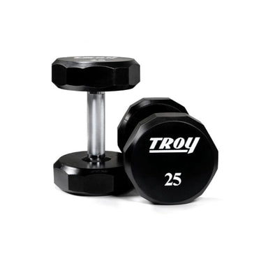 TSD-U Troy 12 - Sided Urethane Encased Dumbbell 25 lb Pair