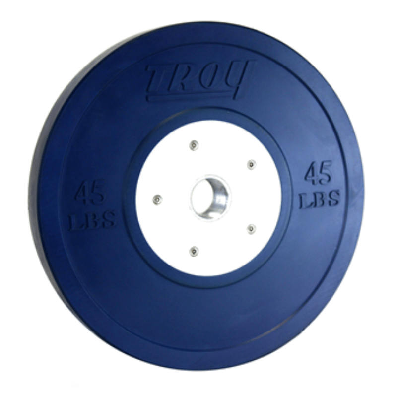 Troy Color Competion Bumper Plate 45lb Blue