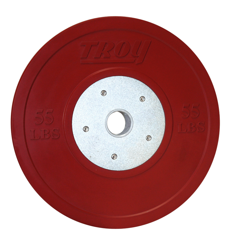 Troy Color Competion Bumper Plate 55lb Red