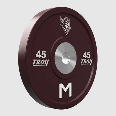 Troy Custom Logo Premium Rubber Bumper Plates with Dual Logo 1