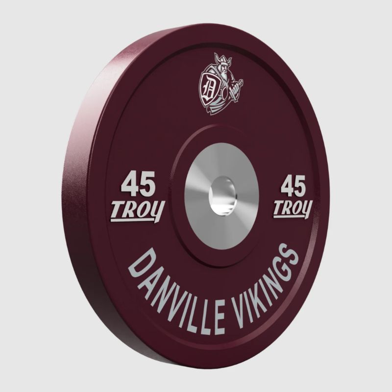Troy Custom Logo Premium Rubber Bumper Plates with Dual Logo 2