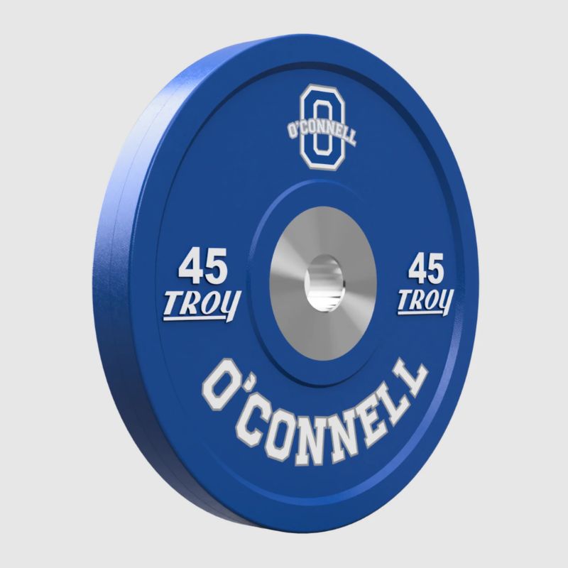 Troy Custom Logo Premium Rubber Bumper Plates with Dual Logo 5