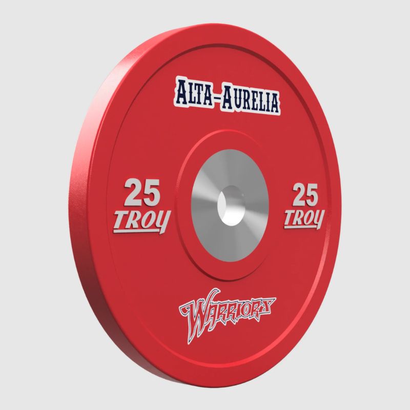 Troy Custom Logo Premium Rubber Bumper Plates with Dual Logo 6