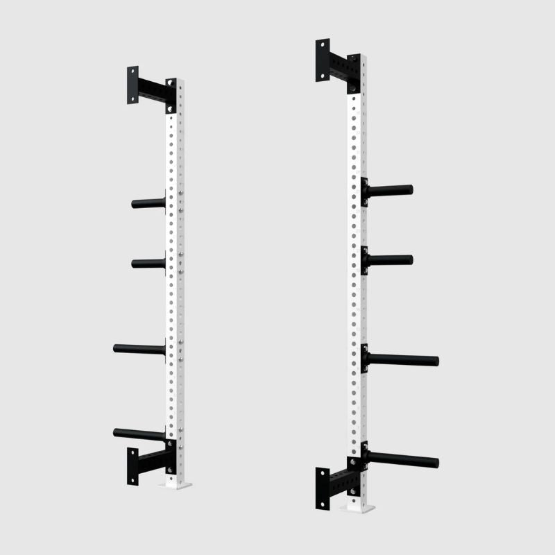 Troy Power Rack Storage Extension – G-PR-3015 White Angled View