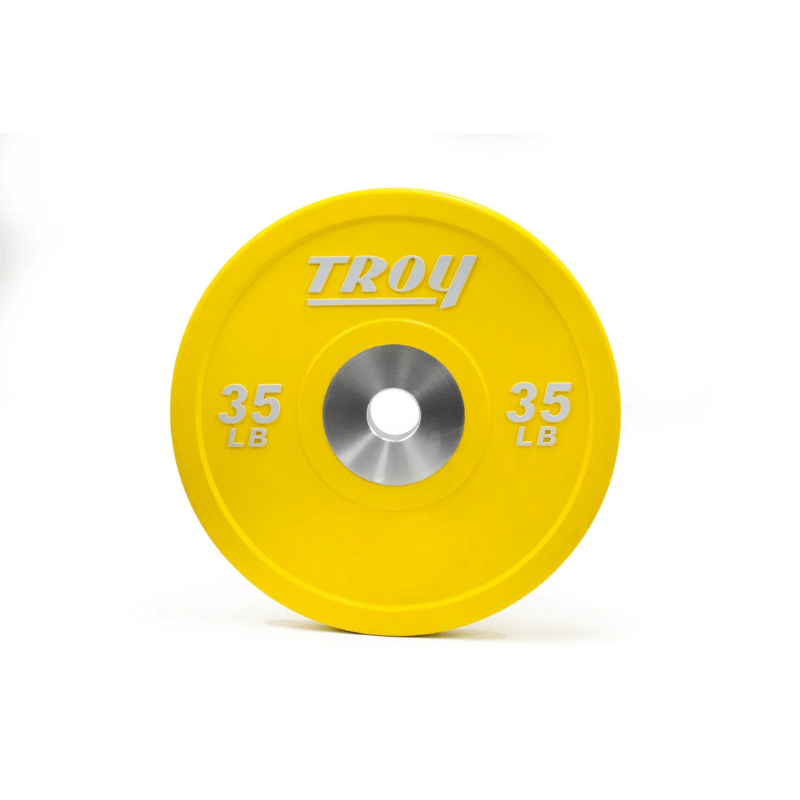 Troy Premium Bumper Plate 35lb Yellow