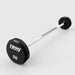 Troy 12-Sided Urethane Straight Barbell Set with Rack 50lbs in the Floor