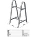 Troy 12-Sided Urethane Straight Barbell Set with Rack Dimensions and Specifications