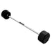 Troy 12 Sided Rubber Straight Barbell 110 lb Fixed Barbell