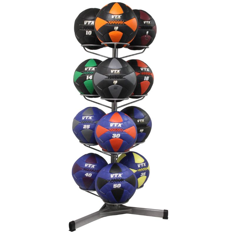 Troy BALLPAC-GMB15G2 Wall Ball Rack With 12 Medicine Balls