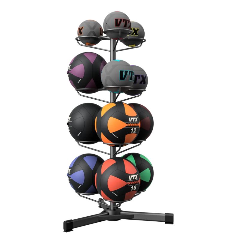 Troy BALLPAC-GMB15G2 Wall Ball Rack With 12 Medicine Balls Main