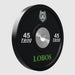 Troy BPO-SBP2L Performance Black Rubber Bumper Plate with Custom Dual Logo 1