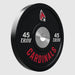 Troy BPO-SBP2L Performance Black Rubber Bumper Plate with Custom Dual Logo 5
