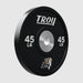 Troy BPO-SBPL Performance Black Rubber Bumper Plate with Custom Logo 1