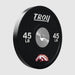 Troy BPO-SBPL Performance Black Rubber Bumper Plate with Custom Logo 2