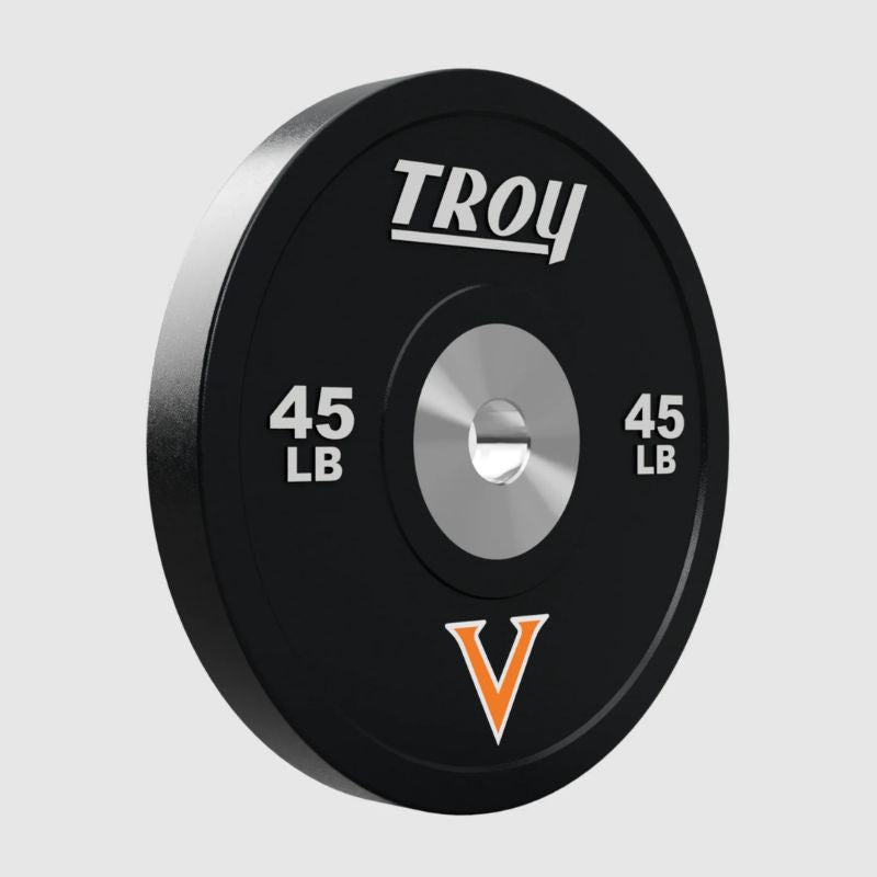 Troy BPO-SBPL Performance Black Rubber Bumper Plate with Custom Logo 4
