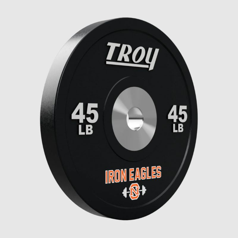 Troy BPO-SBPL Performance Black Rubber Bumper Plate with Custom Logo 5