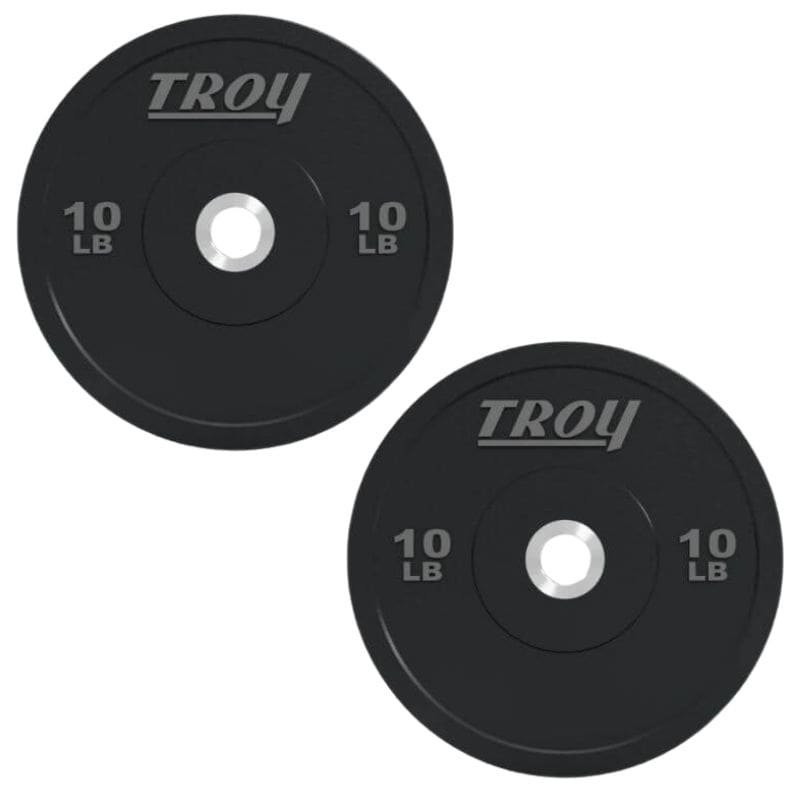 Troy BPO-SBP Performance Black Rubber Bumper Plate 10lbs Pair