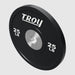 Troy BPO-SBP Performance Black Rubber Bumper Plate 25 lbs