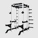 Troy Commercial Power Rack Package 3 – G-PR-3030 White Angled View