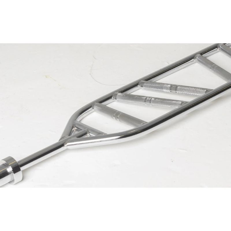 Troy G-MGB Multi-Grip Olympic Bar Side View in Floor 1