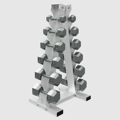 Troy GADR-6 6 pair Tower Dumbbell Rack with Dumbbells
