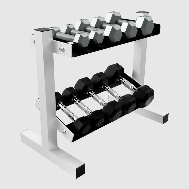 Troy GHDR-5  5 pair Horizontal DB Rack With Dumbbells