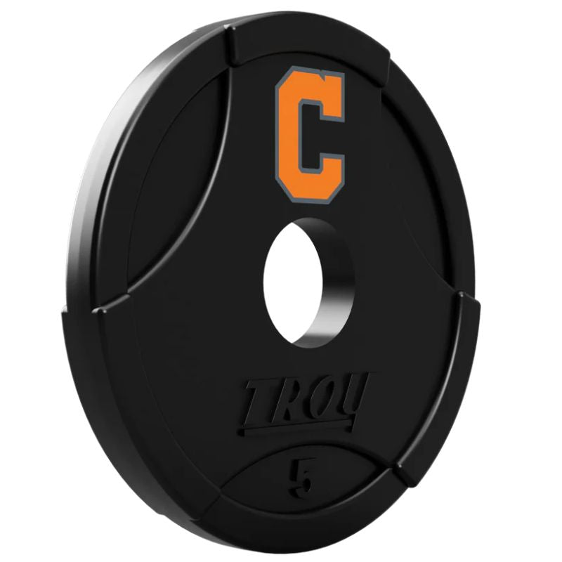 Troy GO-UL Premium Grade Urethane Interlocking Plate - Custom Logo4 5 lbs Custom Weight