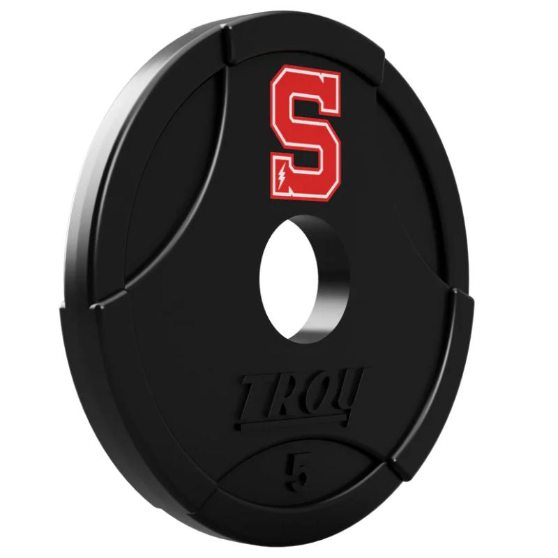 Troy GO-UL Premium Grade Urethane Interlocking Plate - Custom Logo9 6 lbs Custom Weights
