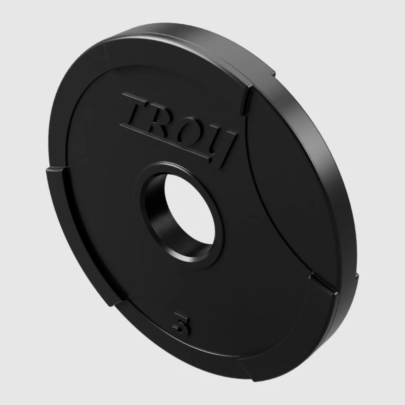 Troy GO-U Urethane Encased Olympic Grip Plate 5 lb Urethane Plates