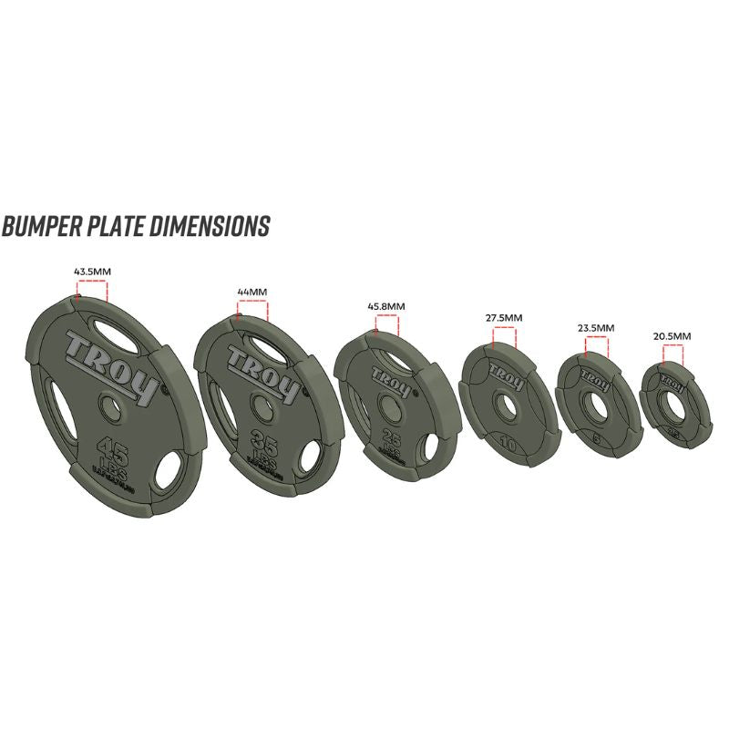 Troy GO Machined Grip Plate (Sold as Single Plate) Dimensions