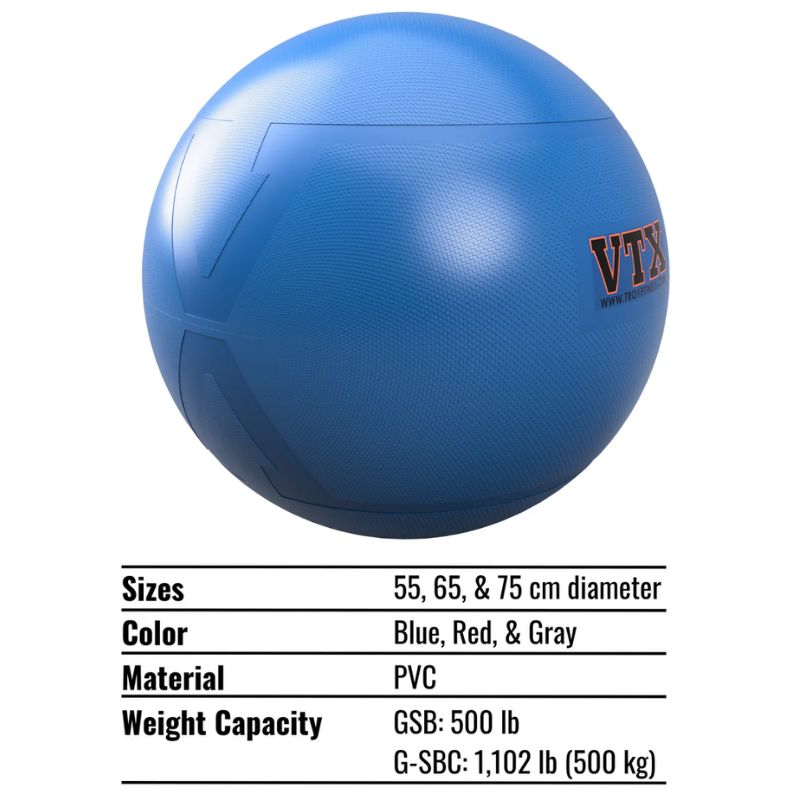 Troy GSB VTX Stability Ball Features