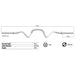 Troy GSRZ-47 Regular Biceps/Triceps Super Curl Bar Dimensions