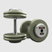 Troy HFD-C 50 lbs Pro Style Dumbbell with Straight Handles & Chrome End Caps on a white background