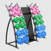 Troy Lite Storage Rack Side View  with colored weight plates