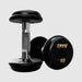 Troy Pro Style Dumbbells - Black Textured Dumbbell Contoured Handle & Rubber Endcaps - 10 lb dumbbells