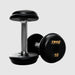 Troy Pro Style Dumbbells - Black Textured Dumbbell Straight Handle & Rubber Endcaps - 10 lb dumbbells