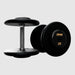 Troy Pro Style Dumbbells - Black Textured Dumbbell Straight Handle & Rubber Endcaps - 25 lb dumbbells