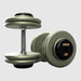 Troy Pro Style Dumbbells - Hammertone Dumbbell Straight Handle & Rubber Endcaps - 50 lb dumbbells
