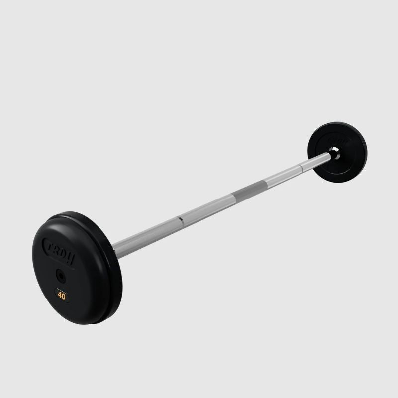 Troy Pro Style Rubber Encased Fixed Barbell 40 lb Fixed Barbell