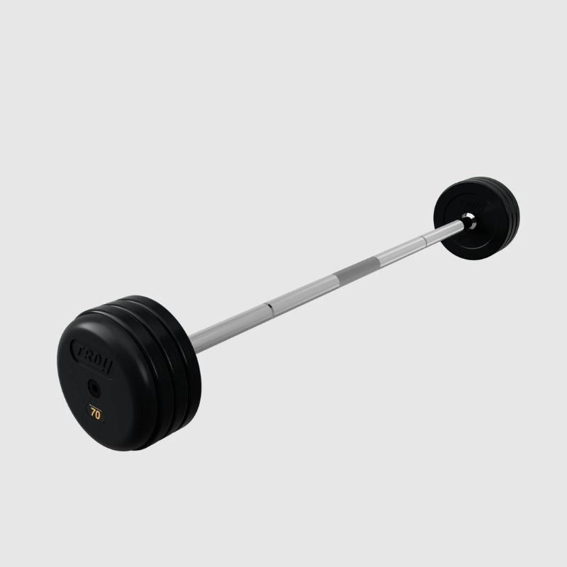 Troy Pro Style Rubber Encased Fixed Barbell 70 lb Fixed Barbell