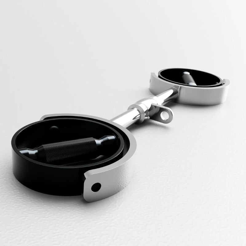 Troy SBCB-23 Supra Curl Bar 23 Inch Cable Attachment Close Up Details