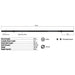 Troy TRB-54BH Light Workout System Bar - Black Dimensions