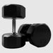 Troy TSD-R 12-Sided Rubber Encased Dumbbell Sets (5 lb Increments) 85 lb Rubber Dumbbells