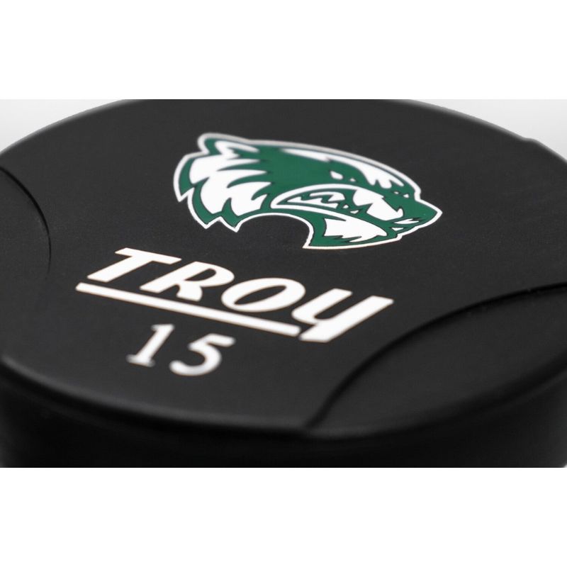 Troy TSD-UTL Urethane T-Clog Logo Dumbbell Set 15lb Details
