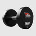 Troy TSD-UTL Urethane T-Clog Logo Dumbbell Set 1 on a white background